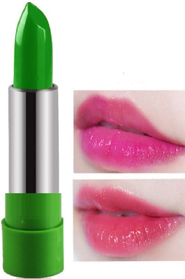 Yuency WATERPROOF & LONG STAY SMUDGE PROOF COLOR SHIFT GREEN LIPSTICK(green, 4 g)