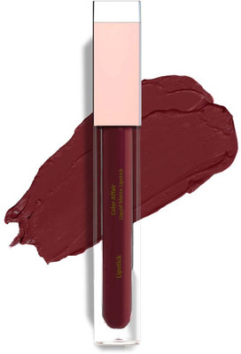 MYEONG Highly Pigmented Matte Texture Deep Maroon Non Transfer Liquid Lipstick(Deep Maroon, 6 ml)