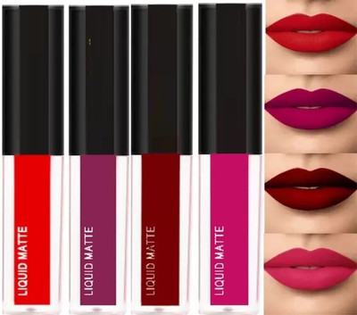 REIMICHI Non Transfer Waterproof Longlast SensationaL Liquid Matte Mini Lipstick(multi colour, 24 ml)