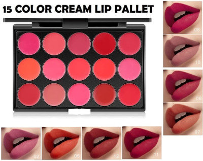 YAWI Lip Moisturizing Creamy Multicolor Glossy Lipstick Palette(MULTI COLOR, 36 ml)