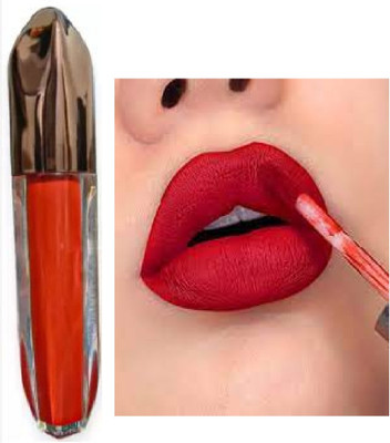 Luipui liquid red matte lipstick waterproof pack of 1(red, 6 ml)