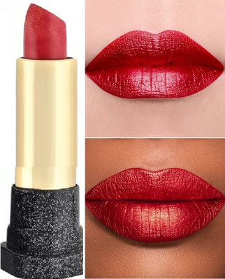 AFARAXIA multipurpose you can also used eyes and cheeks Metallic lipstick(RED, 3.6 g)