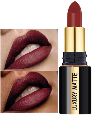 AEPRUY Kiss Proof Long Lasting Non Transfer Creamy Matte Lipstick(Royal Rust mehroon, 4 ml)
