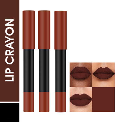 Luipui BEST MATTE CREAMY QUICK DRY, LONG STAY & HYDRATING LIPSTICK PACK OF 3(LOVE - 26, 12 ml)