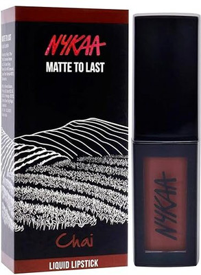 NYKAA Matte to Last Liquid Lipstick Matte Finish(BROWN, 5 ml)
