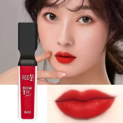 RED4 Bowtie red lipstick pack of 1(red, 10 ml)