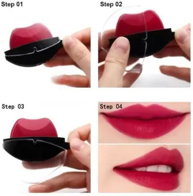 Emijun DAILY USE RED APPLE SHAPE LONG LASTING MATTE WATERPROOF LIPSTICK.(RED, 5 g)