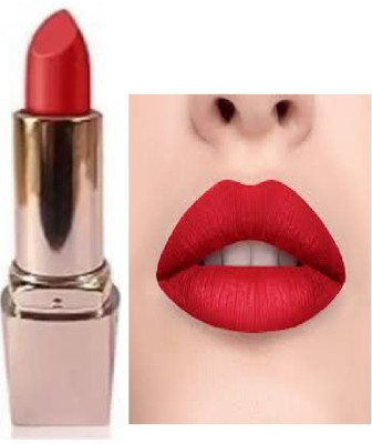 TOPQ best long lasting red matte finish lipstick waterproof pack of 1(red, 6 g)