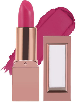 GABBU Creamy Matte Lipstick Intense Colour Keeps Lips Moisturized(FIERY PINK, 3.8 ml)