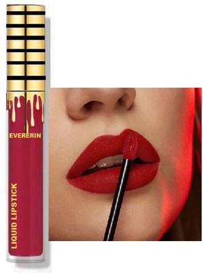EVERERIN Matte Highly Pigmented Liquid Lipstick(Brick Red, 6 ml)