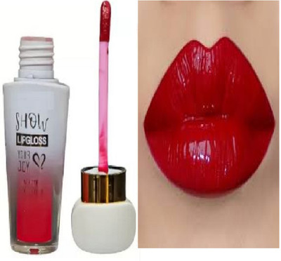 Luipui red liquid glossy lipstick trending waterproof pack of 1(red, 6 g)
