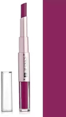 Tactile Hydrating 2 in 1 Matte waterproof Lipstick And Liquid Lip Gloss(DARK PINK, 12 g)