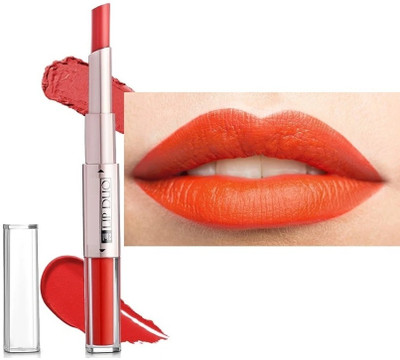 DARVING 2 IN 1 LONG LASTING WATERPROOF MATTE FINISH LIPSTICK(ORANGE, 12 ml)