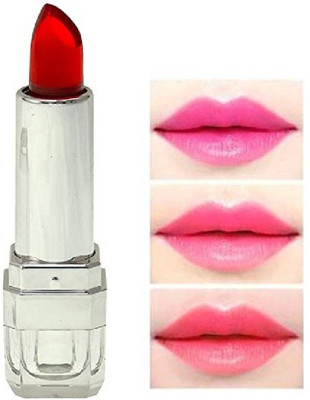 Emijun Transparent Color Changing Jelly Lipstick Moisturizing(red, 3.6 g)