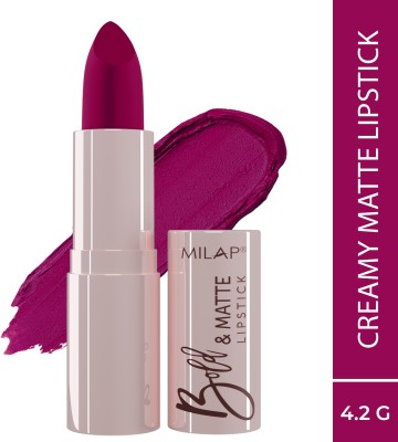 MILAP Bold & Matte Lipstick With Creamy Matte Finish & Luxurious Texture(Flash Cherry, 4.2 g)