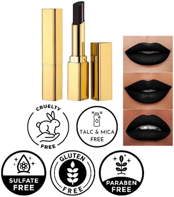SEUNG NEW LOOK LIPSTICK WITH DARK BLACK SHADE(BLACK, 3.6 g)