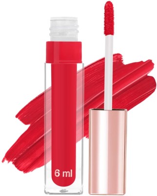 REIMICHI HIGHLY PIGMENTED LONG LASTING WATER PROOF MATTE FINISH LIQUID LIPSTICK FOR WOMEN(RED, 6 ml)