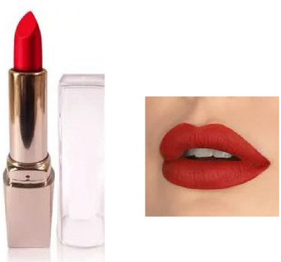 Luipui trending matte RED color lipstick pack of 1(red, 6 ml)