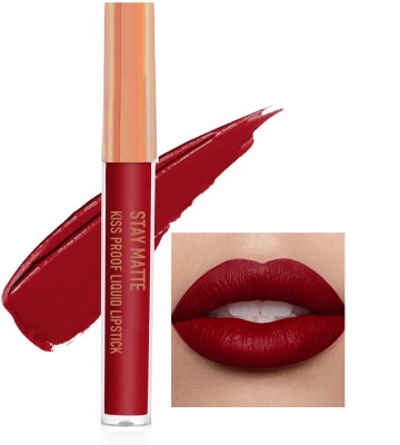 YAWI Best Kiss proof Matte Liquid Lipstick(Ruby, 3 ml)