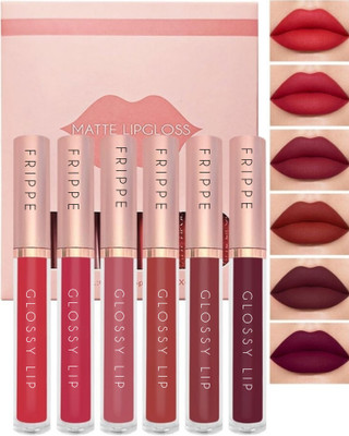 FRIPPE Non Transfer Waterproof Longlasting Liquid Matte Mini Lipstick Combo Pack Of 12(MULTICOLOR, 14.4 g)