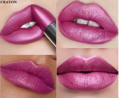 YAWI Glittering Sparkle Lipstick - Metallic Shine, Long-Lasting High Quality Creamy(PINK, 4 g)