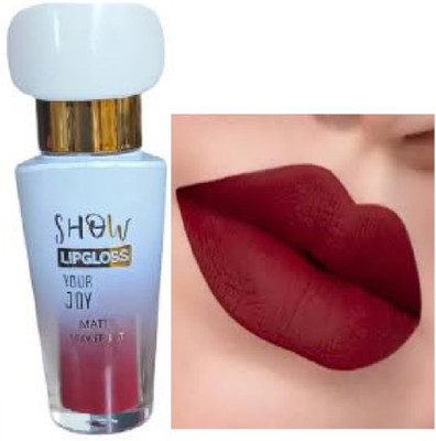 Luipui BEST MAROON LIQUID MATTE FINISH LIPSTICK PACK OF 1 WATERPROOF(MAROON, 6 ml)