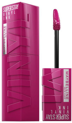 MAYBELLINE NEW YORK Super Stay Vinyl Ink Liquid Lipstick, Instant shine color(Unafraid, 4.2 ml)