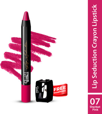 Glam21 Lip Seduction Non-Transfer Crayon Lipstick | Longlasting Creamy Matte Formula(SHERBET PINK-07, 3.6 g)
