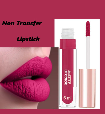 AEPRUY Matte Lipstick Waterproof & Smudge Proof Long Lasting(Deep pink, 6 ml)