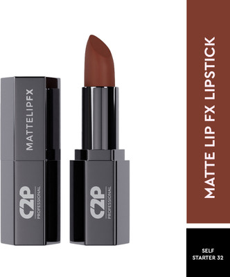 C2P Professional Creamy Brown Matte Bullet Lipstick Highly Pigmented Long Lasting & Waterproof(Coffee Addict 33, 3.5 g)