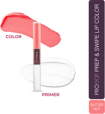 LOTUS MAKE - UP Proedit Prep And Swipe Lip Color With Primer|Smudgeproof|PL02- Butternut(Butternut, 6 g)
