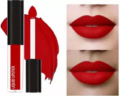 FLENGO Super Stay WaterProof Longlasting Sensational Liquid Lipstick(Red Twist, 6 ml)