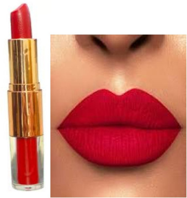 Luipui new RED MATTE FINISH LOOK LIPSTICK PACK OF 1 WATERPROOF(RED, 6 g)