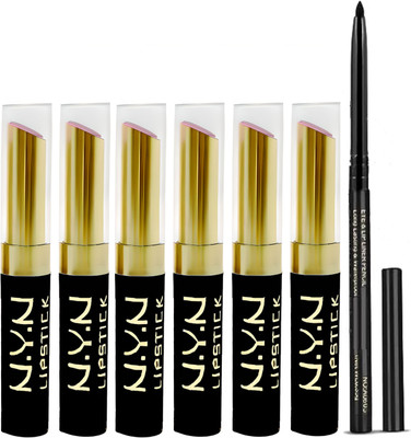 N.Y.N Beauty Multicolor LIPSTICK 6Pcs| One Swipe Pigmentation WITH Intense Color KAJAL(Multicolor, 250 g)