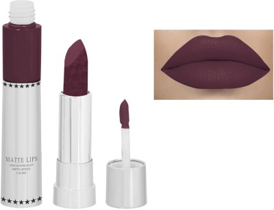 HUZURLU Matte finish liquid ultra smooth water proof purple lipstick(VOILET, PURPLE, 8 g)