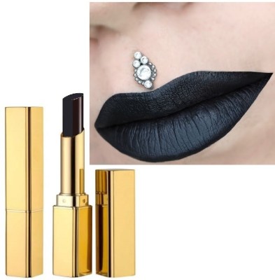 SEUNG MATTE BLACK COLOR CREAMY LIPSTICK HIGH PIGMENT FORMULA(BLACK, 3.6 g)