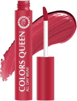 COLORS QUEEN All Day Wear Highly Pigmented Long Lasting Non Transfer Liquid Lipstick(Pool Party, 12 g)