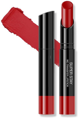 Jiwoo Super Stay No Transfer Lipstick Long Lasting Matte Finish Red(RED, 3.8 g)