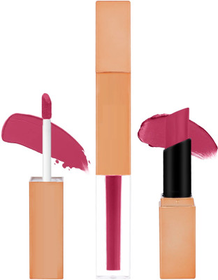 REIMICHI 2 in1 Non-Transfer Smooth Texture Hydrating Long Lasting & Waterproof Lipstick(rose pink, 7 ml)