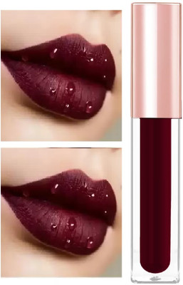 tanvi27 Waterproof Liquid Matte Deep Maroon Lipstick(Deep Maroon, 6 ml)