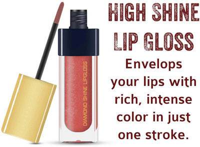 MYEONG Diamond Shine Lip Gloss for Supreme Shine Look(red, 6 ml)