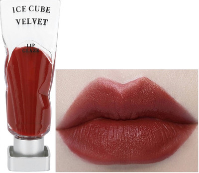 GABBU Ice Cube Velvet Matte Long Lasting Waterproof Transfer Proof Lipstick MAROON(MAROON, 4 g)