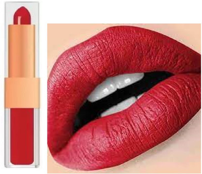 Luipui smooth pack of 1 awesome 2 in 1 red matte finish lipstick(red, 6 g)