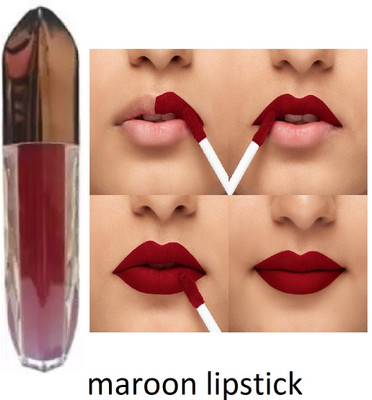 Luipui trending maroon liquid lipstick pack of 1 waterproof(maroon, 6 ml)