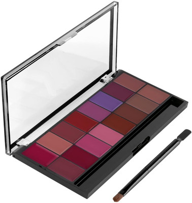 EVERERIN 16 Color HD Pigmented And Matte Ultra Pigmented Lip Cream Palette(MULTI COLOR, 36 g)