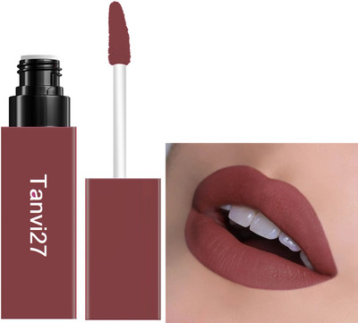 tanvi27 Non-Transfer Matte Finish Highly Pigmented Sheer Liquid Lipstick(Sheer, 4.2 g)