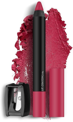 DARYUE Non Transfer Lip Crayon Lipstick with Sharpener | Matte Finish(Third Date, 3.5 g)
