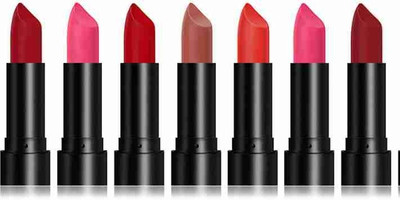 kKode beutiful shade lipstick combo colour pack of 7(multi colour, 30 ml)