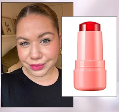 GABBU new Cooling Water Jelly Tint Lip Cheek blusher.(PINK, 5 g)