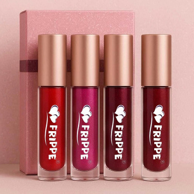 FRIPPE Lip Game Strong 4 in 1 Matte Liquid Lipstick | Waterproof and Smudge proof(Multicolour, 10 ml)